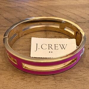 J. Crew Gold and Pink Women's Bracelet